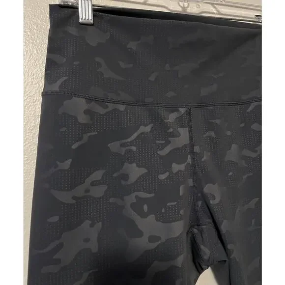 Zyia Active Leggings Women’s Sz 12 Gray Battleship Camo Luxe Hi Rise Athleisure - Picture 3 of 12
